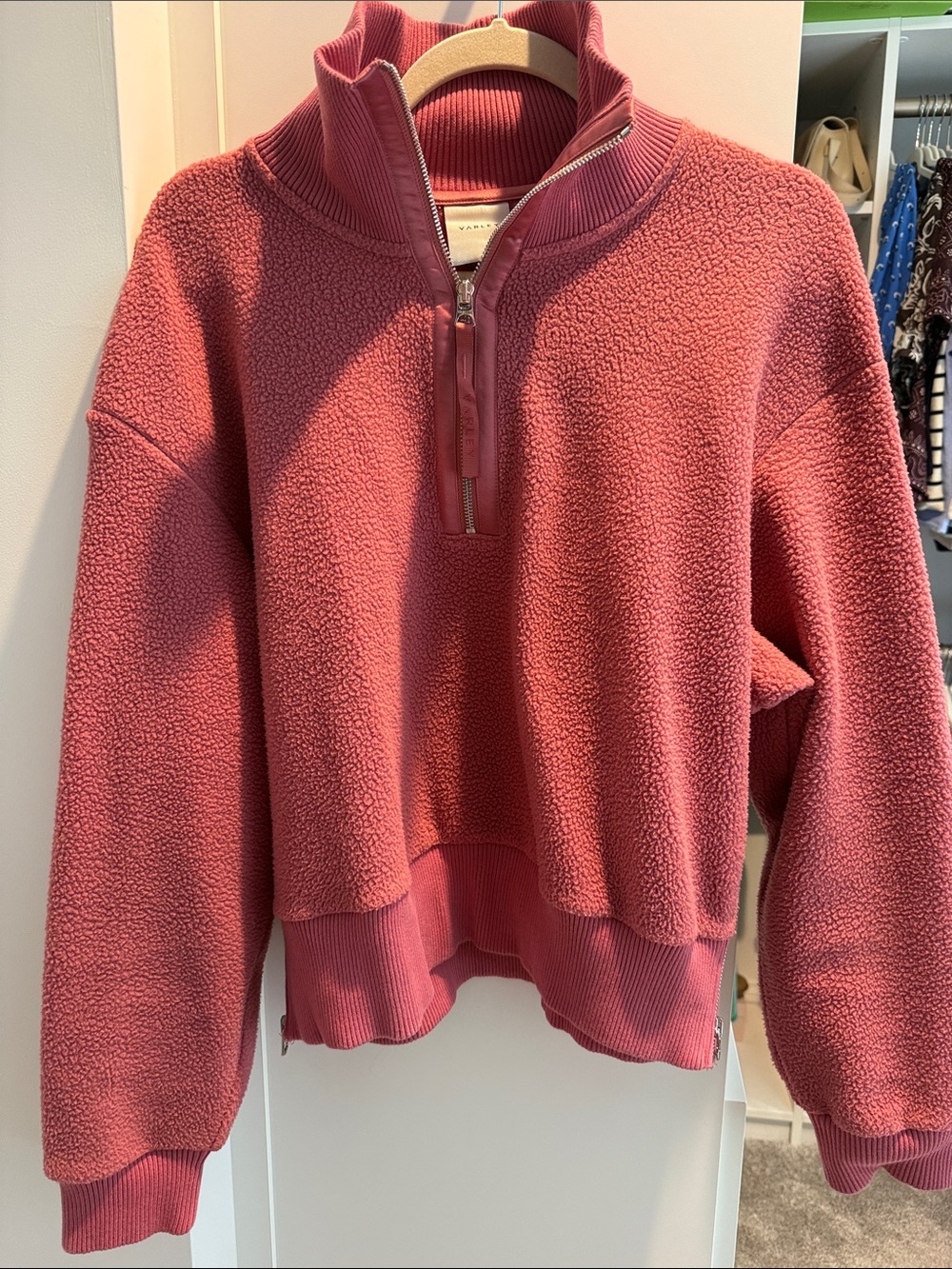 Varley Women's Half-Zip Sherpa Pullover - Dusty Rose
